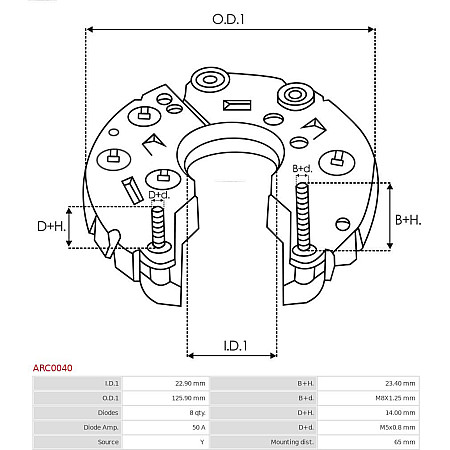 Punte diode AS-PL ARC0040
