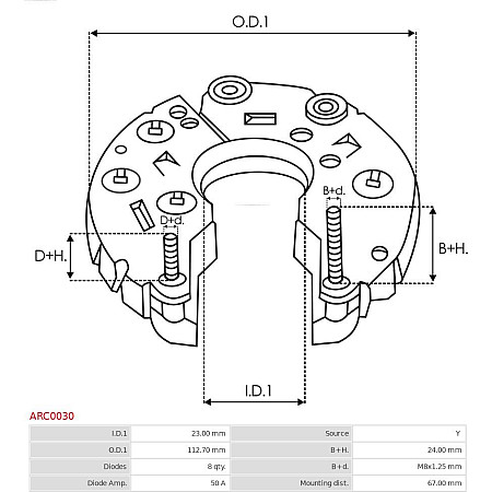 Punte diode AS-PL ARC0030