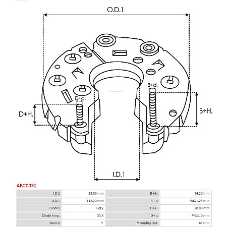 Punte diode AS-PL ARC0031