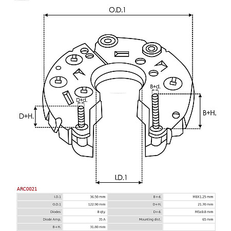 Punte diode AS-PL ARC0021