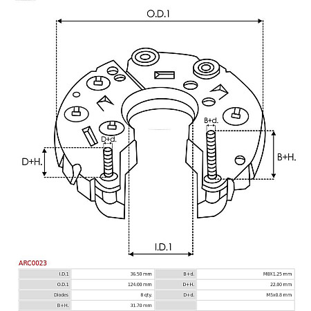 Punte diode AS-PL ARC0023