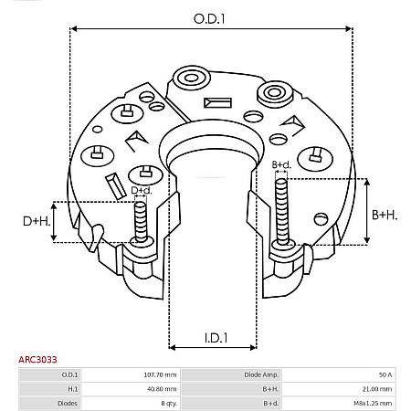 Punte diode AS-PL ARC3033