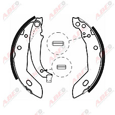 Set saboti frana PEUGEOT 306 kabriolet 7D N3 N5 Producator ABE C0P003ABE