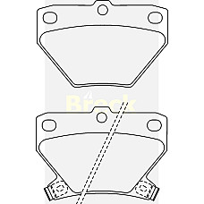 set placute frana disc TOYOTA PRIUS sedan NHW11 Producator BRECK 23521 00 704 10