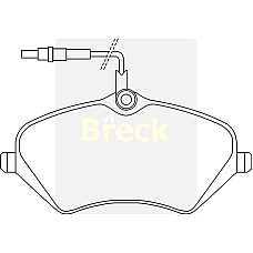 set placute frana disc PEUGEOT 407 SW 6E Producator BRECK 24133 00 701 10