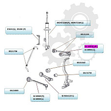 Brat suspensie roata DODGE MAGNUM Producator AKUSAN SS 59942