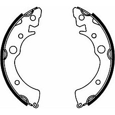 Set saboti frana Sabot frana ACURA INTEGRA HONDA CIVIC I CIVIC II CIVIC III CIVIC IV CIVIC V CIVIC VI CRX I CRX I HONDA CIVIC III (AM, AK, AU), Sedan, 10.1983 - 10.1987 ABE C04003ABE