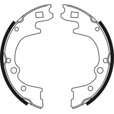 Set saboti frana Sabot frana se potriveste. HYUNDAI GALLOPER II H-1 - STAREX H100 PORTER 2.5D-2.6D 07.93-04.04 HYUNDAI PORTER, Van, 07.1994 - 04.2004 ABE C00517ABE