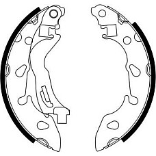 Set saboti frana Sabot frana FIAT 500 500 C PANDA FORD KA 0.9-1.4CNG 09.03- FIAT PANDA II (169_), Hatchback, 09.2003 - ABE C0F033ABE