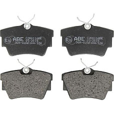 Set placute frana.frana disc Set placute frana Spate FIAT TALENTO NISSAN NV300 PRIMASTAR OPEL ADMIRAL A VIVARO A NISSAN NV300 (X82), Cadru de sprijin, 09.2016 - ABE C2R011ABE