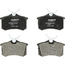 Set placute frana.frana disc Set placute frana Spate AUDI 80 B4 A1 A1 CITY CARVER A2 A3 A4 B5 A4 B6 A4 B7 A6 C4 A VW UP! (121, 122, BL1, BL2, BL3, 123), Hatchback, 08.2011 - ABE C2W002ABE