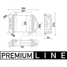Intercooler. compresor Intercooler MERCEDES C A205 C C205 C T-MODEL S205 C W205 CLS C218 CLS SHOOTING BRAKE X218 E A207 E MERCEDES-BENZ CLS (C218), Compartiment, 01.2011 - 12.2017 MAHLE CI 547 000P