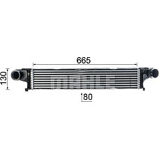 Intercooler. compresor Intercooler MERCEDES S W221 2.2D-3.0D 10.05-12.13 MERCEDES-BENZ S-CLASS (W221), Sedan, 09.2005 - 12.2013 MAHLE CI 145 000P