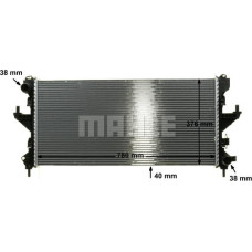 Radiator. racire motor Radiator motor se potriveste. FIAT DUCATO 2.0D-2.3D FIAT DUCATO (250_, 290_), Autobuz, 07.2006 - MAHLE CR 1034 000P