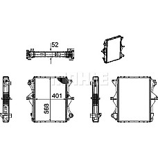 Radiator. racire motor Radiator motor fara cadru se potriveste. NISSAN ATLEON BD-30Ti 09.00- NISSAN ATLEON (TK0), 09.2000 - MAHLE CR 1169 000P