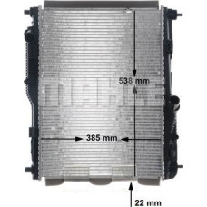 Radiator, racire motor FORD FIESTA VII, Van, 09.2018 - MAHLE CR 1181 000S