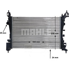 Radiator, racire motor FIAT FIORINO IV (225_), Box/MPV, 01.2007 - MAHLE CR 1121 000S