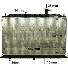Radiator, racire motor KIA RIO II (JB), Sedan, 03.2005 - MAHLE CR 1303 000P