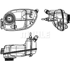 Vas de expansiune. racire Vas expansiune MERCEDES A W176 B SPORTS TOURER W246 W242 CLA C117 CLA SHOOTING BRAKE X11 MERCEDES-BENZ CLA (C117), Compartiment, 01.2013 - 03.2019 MAHLE CRT 65 000S