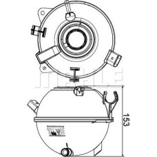 Vas de expansiune. racire Vas expansiune AUDI A3 Q3 TT SEAT ALHAMBRA ALTEA ALTEA XL LEON TOLEDO III SKODA OCTAVIA VW BEETLE (5C7, 5C8), Sabrioleta, 12.2011 - 07.2019 MAHLE CRT 19 000S