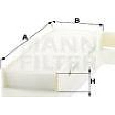 Filtru. aer habitaclu Filtru habitaclu DS DS 5 DS 7 CITROEN BERLINGO BERLINGO MULTISPACE BERLINGO-MINIVAN C4 GRAN PEUGEOT 3008 II SUV (MC_, MR_, MJ_, M4_), Crossover, 05.2016 - Mann-Filter CU 29 003-2