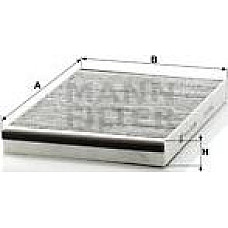 Filtru. aer habitaclu Filtru habitaclu cu carbon activat OPEL ASTRA G ASTRA G CLASSIC ASTRA H ASTRA H CLASSIC AST OPEL ASTRA G CLASSIC (T98), Sedan, 03.2004 - 07.2009 Mann-Filter CUK 3054