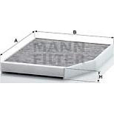 Filtru. aer habitaclu Filtru habitaclu cu carbon activat FORD TOURNEO CUSTOM TOURNEO CUSTOM V362 TRANSIT CUSTOM T FORD TRANSIT CUSTOM V362 (FY, FZ), Van, 04.2012 - Mann-Filter CUK 29 007