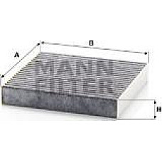 Filtru. aer habitaclu Filtru habitaclu cu carbon activat ABARTH 500 - 595 - 695 500C - 595C - 695C FIAT 500 500 C FIAT PANDA III (312_, 319_), Hatchback, 02.2012 - Mann-Filter CUK 20 006