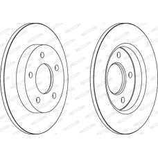 Disc frana Set discuri de frana 2 buc. Spate Dreapta-Stanga se potriveste. MAZDA 3 5 1.3-2.3 10.03-09.14 MAZDA 3 (BK), Hatchback, 10.2003 - 12.2009 Ferodo DDF1420C