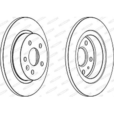 Disc frana Set discuri de frana Spate Dreapta-Stanga se potriveste. CHEVROLET AVEO CRUZE TRAX OPEL ASTRA J ASTRA J GTC MOKKA - M VAUXHALL ASTRAVAN Mk V (A04), Estate Van, 03.2005 - Ferodo DDF1872C