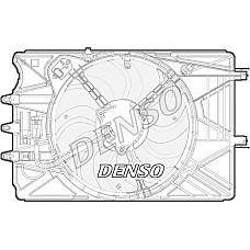 Ventilator. radiator Ventilator radiator FIAT 500L 0.9-1.6D 09.12- FIAT 500L II (351_, 352_), Hatchback, 09.2012 - Denso DER09070
