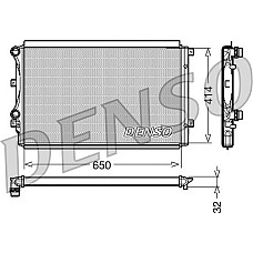 Radiator. racire motor Radiator motor se potriveste. AUDI A3 SEAT ALTEA ALTEA XL LEON TOLEDO III SKODA OCTAVIA II SUPERB II YETI VW BEETLE (5C1, 5C2), Hatchback, 04.2011 - 07.2019 Denso DRM32015