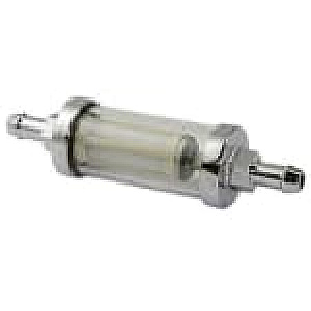 Filtru combustibil 5   16 crom sticla BIKE IT FFT516CHG
