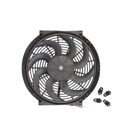 &quot;Ventilator, radiator Wentylator plaski tloczacy TurboWorks 14&quot;&quot; 12V zalecany zestaw montazowy MG-WE-006&quot; TURBOWORKS MG-WE-009
