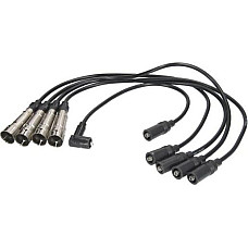 Set cablaj aprinder Ignition leads set AUDI 100 C4 80 B3 80 B4 1.6-1.8-2.0 09.86-01.96 AUDI 100 Avant IV (4A5, C4), Sedan, 12.1990 - 11.1994 ENGITECH ENT910213