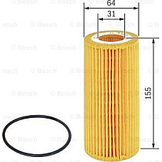 Filtru ulei se potriveste. ALFA ROMEO 159 BRERA SPIDER FIAT CROMA 2.4D 06.05-12.12 BMW 7 - IV (E65, E66, E67), Sedan, 07.2001 - 12.2009 BOSCH F 026 407 021