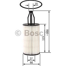 Filtru ulei se potriveste. MERCEDES C A205 C C204 C C205 C T-MODEL S204 C T-MODEL S205 C W204 C W205 CLS C218 CLS SHOOTING BRAKE MERCEDES-BENZ M-CLASS (W166), Crossover, 06.2011 - 12.2015 BOSCH F 026 407 199