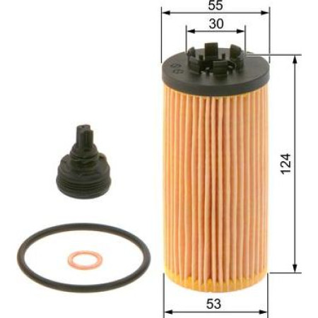 Filtru ulei element filtrant cu garnituri se potriveste. BMW 1 F40 2 F45 2 GRAN COUPE F44 2 GRAN TOURER F46 2 GRAN TOURER VAN F4 BMW 2 Gran Tourer (F46), Dubita, 07.2014 - BOSCH F 026 407 277