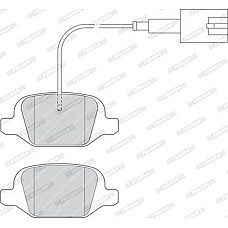 Set placute frana.frana disc Set placute frana Spate ABARTH 500 - 595 - 695 500C - 595C - 695C CITROEN E-MEHARI F FIAT 500 C II (312_), Sabrioleta, 09.2009 - Ferodo FDB4321