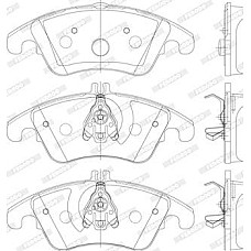 Set placute frana.frana disc Set placute frana Fata cu suplimente MERCEDES C C204 C T-MODEL S204 C W204 CLS C218 MERCEDES-BENZ SLK (R172), Sabrioleta, 01.2011 - Ferodo FDB1979