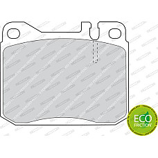 Set placute frana.frana disc Set placute frana Fata MERCEDES 123 C123 123 T-MODEL S123 123 W123 -8 W114 -8 W115 S MERCEDES-BENZ TRAVEGO (O 580), Autobuz, 10.1999 - Ferodo FDB143