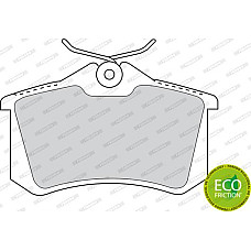 Set placute frana.frana disc Set placute frana Spate cu surub de ghidare a etrierului de frana AUDI A2 A4 B5 A VW POLO (6N1), Hatchback, 10.1994 - 10.1999 Ferodo FDB1083