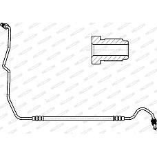 Furtun frana Furtun-conducta de frana flexibil Spate Dreapta lungime 195mm RENAULT GRAND SCENIC III MEGANE MEGANE RENAULT MEGANE III (DZ0/1_), Compartiment, 11.2008 - Ferodo FHY3355
