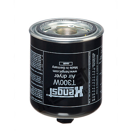 Element filtrant uscator aer, compresor Cartus cu uscator de aer cartus de desicator x125mm  presiune 13bar en with gasket RVI MIDLUM SCANIA 4 4 BUS F K PGRT MACK MIDLUM 05.95- HENGST T300W