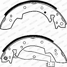 Set saboti frana VOLVO 340-360 ALFA ROMEO 33 BMW 3 E30 PEUGEOT 204 205 I 304 305 I 305 II 405 I 405 II RENAULT 16 RENAULT 25 (B29_), Hatchback, 04.1984 - 12.1993 Ferodo FSB173
