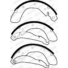 Set saboti frana ALFA ROMEO 145 CHEVROLET CORSA TIGRA OPEL ASTRA F ASTRA F CLASSIC CORSA A CORSA A TR CORSA A-HAT VAUXHALL CORSA Mk II (X01), Hatchback, 08.2000 - 04.2007 Ferodo FSB334