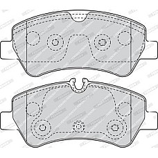 Set placute frana.frana disc Set placute frana Spate cu suplimente FORD TOURNEO CUSTOM V362 TRANSIT CUSTOM V362 T FORD TRANSIT V363 (FED, FFD), Cadru de sprijin, 08.2013 - Ferodo FVR4398