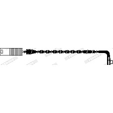 Senzor de avertizare.uzura placute de frana Senzor uzura placute frana Spate BMW 1 E81 1 E82 1 E87 1 E88 3 E90 3 BMW 1 (E82), Compartiment, 10.2006 - 10.2013 Ferodo FWI268