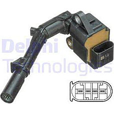 Bobina de inductie Bobina de aprindere se potriveste. MERCEDES A W176 B SPORTS TOURER W246 W242 C A205 C C204 C C205 C T-MODEL S MERCEDES-BENZ GLC (C253), Compartiment, 06.2016 - Delphi GN10690-12B1