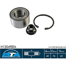 Kit rulmenti roata Kit rulment roata Fata Dreapta-Stanga 40x74x42 PONTIAC VIBE TOYOTA AVENSIS COROLLA MATRIX PRIU TOYOTA MR 2 III (ZZW3_), Sabrioleta, 10.1999 - 06.2007 BTA H12049BTA